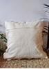 HomelyMess White Fuzzy Boho Cushion Cover