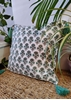 HomelyMess Wildflower Cuteness Block Print Cushion Cover