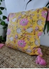 HomelyMess Springtime Bliss Block Print Cushion Cover