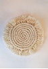HomelyMess Classic in White Macrame Coasters