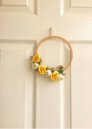 Door Wreath Golden Ring Mini HomelyMess