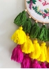 HomelyMess Multicoloured Embroidered Tasseled Dreamcatcher