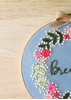HomelyMess Breathe Embroidered Hoop with bow