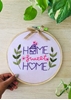 HomelyMess Pink Embroidered frame with bow