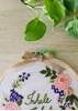 HomelyMess Inhale-Exhale Embroidered Hoop with bow