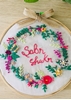 HomelyMess Sabr Shukr Embroidered Hoop with bow