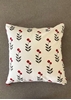 HomelyMess Cherry On Top Block Print Cushion Cover
