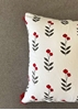 HomelyMess Cherry On Top Block Print Cushion Cover
