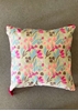 HomelyMess Pastel Blooms Block Print Cushion Cover