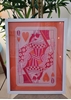 Homelymess Wall Frame Queen Of Hearts